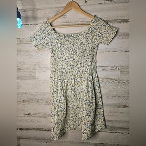 H&M Lemon Dress Mini Womens Size Medium Sundress